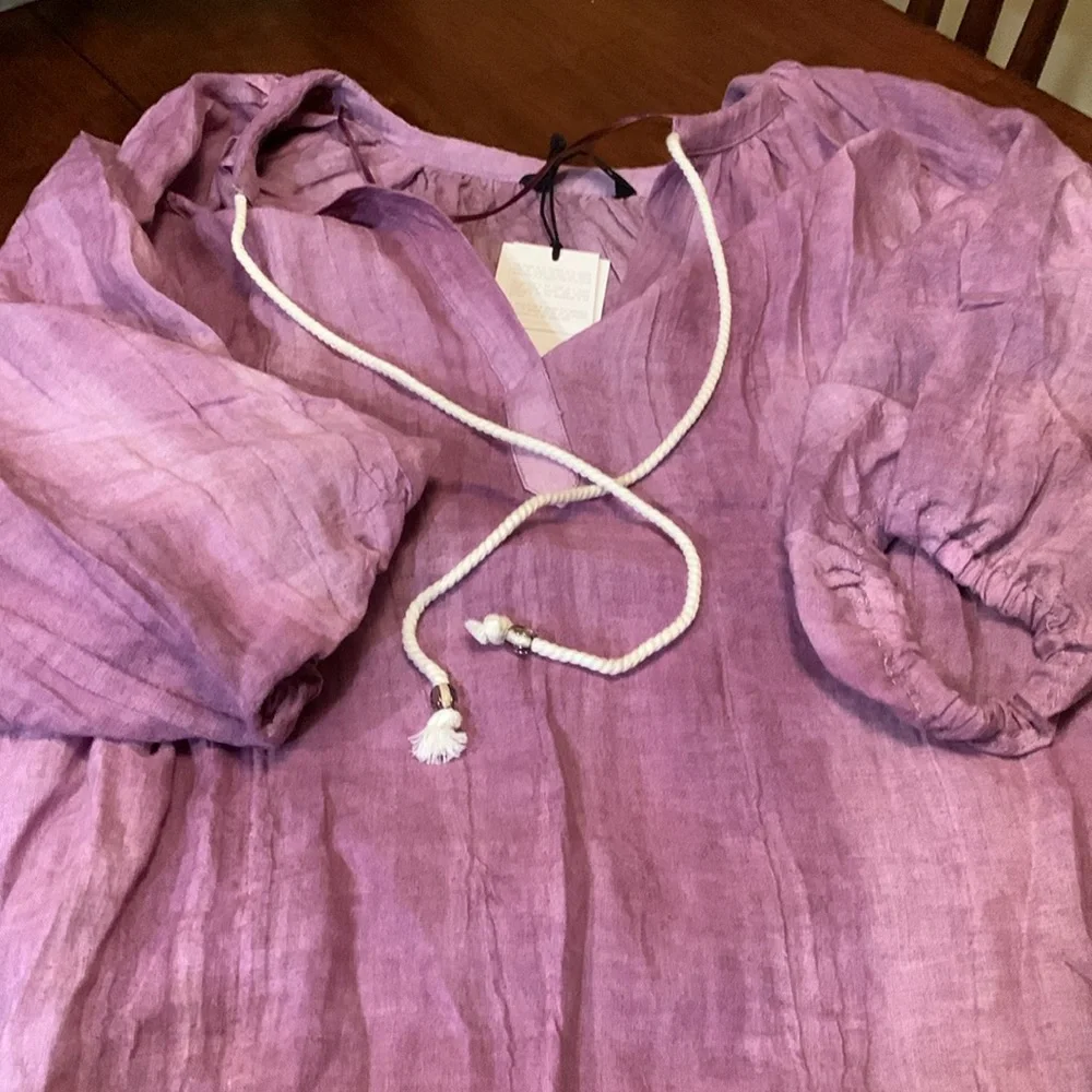 Brand new, high quality absolutely stunning 100% linen gorgeous dress,size Large - Picture 3 of 17